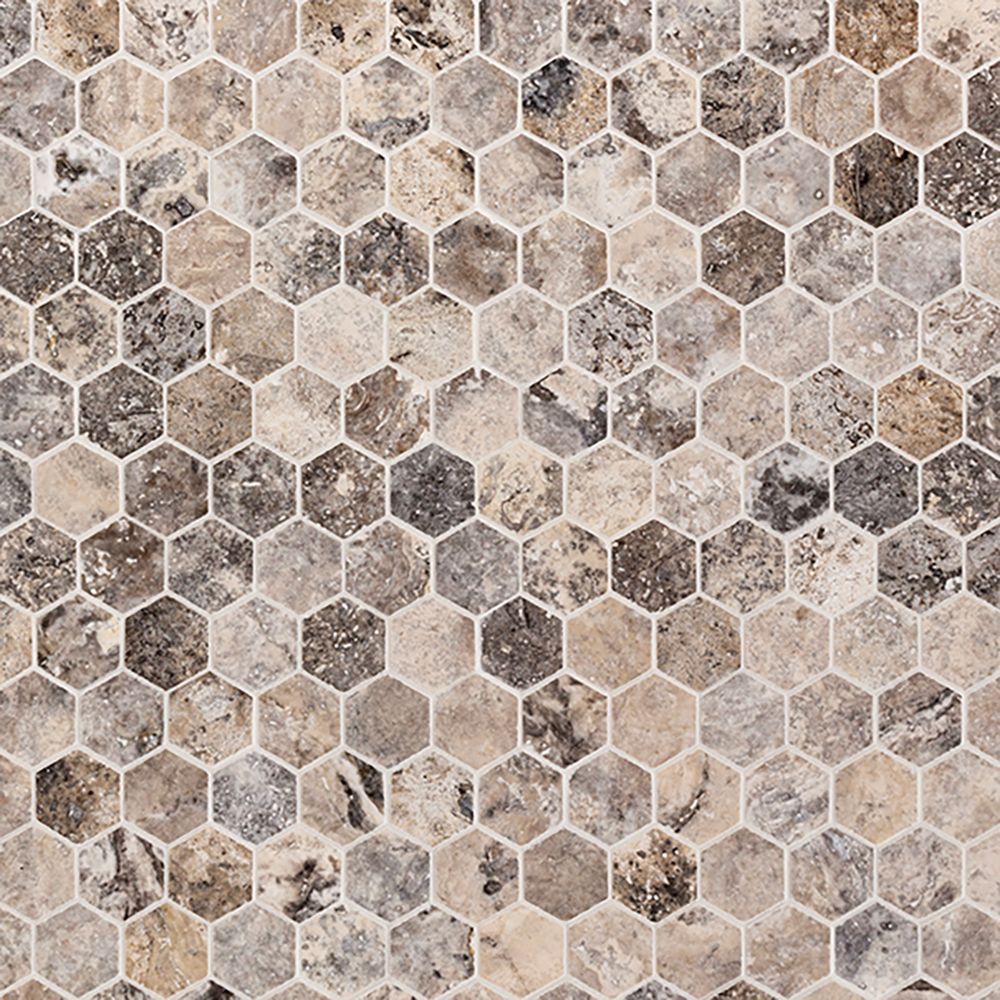2" Hexagon Mosaic 10.25" x 11.625"