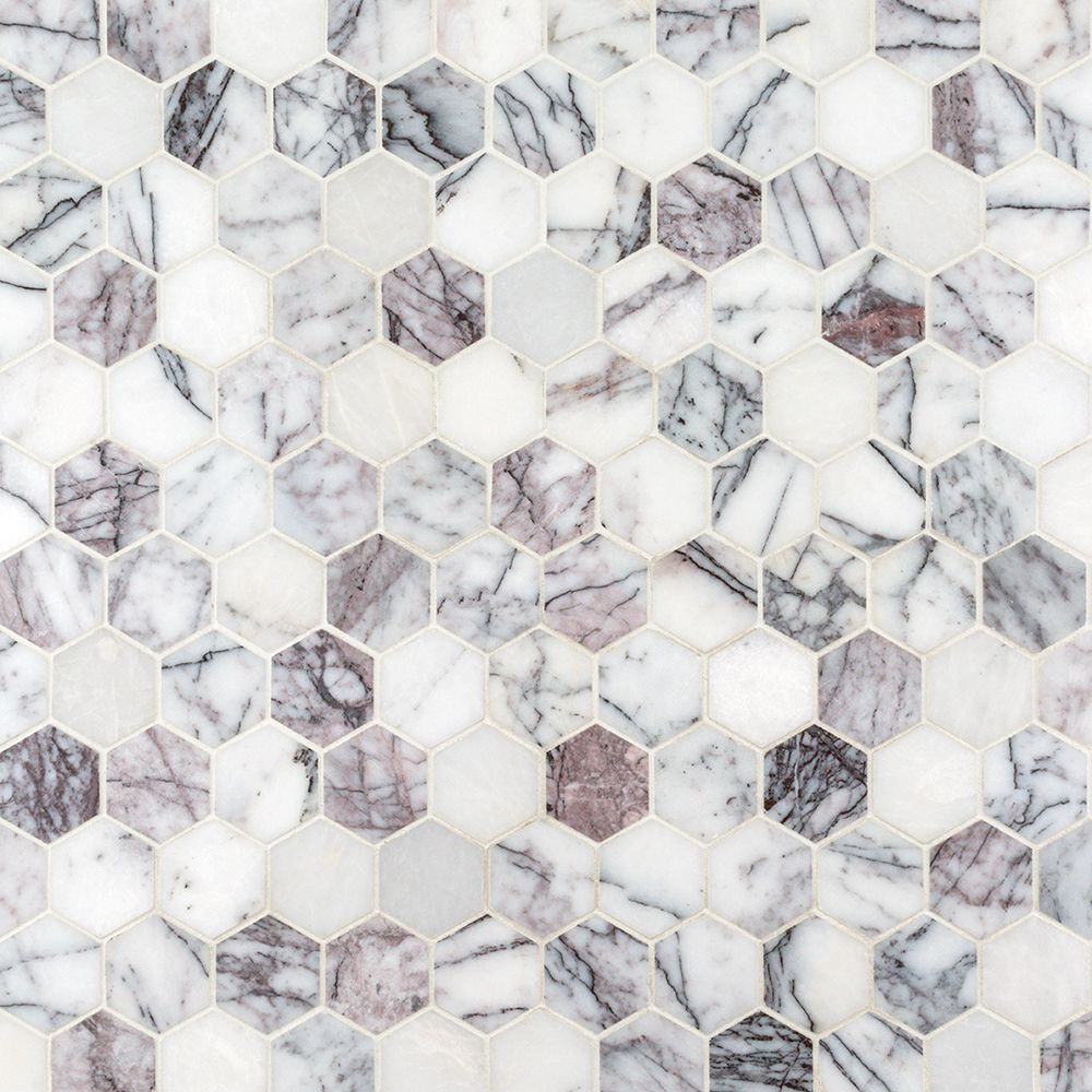 2" Hexagon Mosaic 10.25" x 11.625"