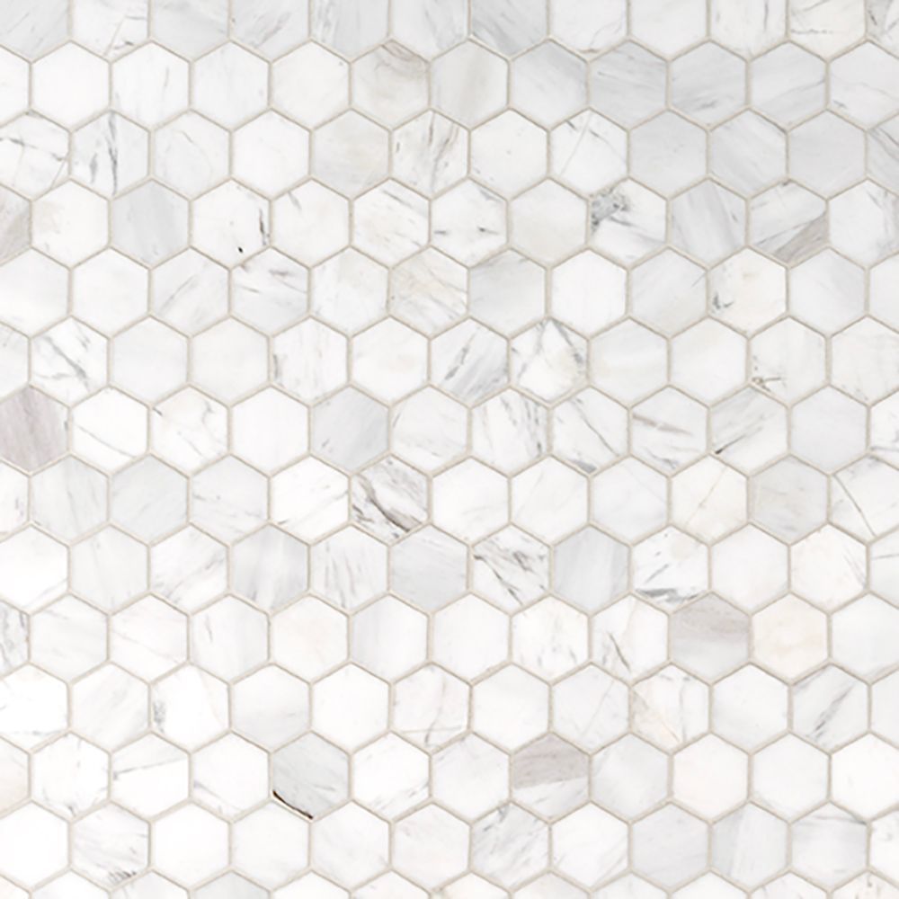 2" Hexagon Mosaic 9.375" x 10.75"