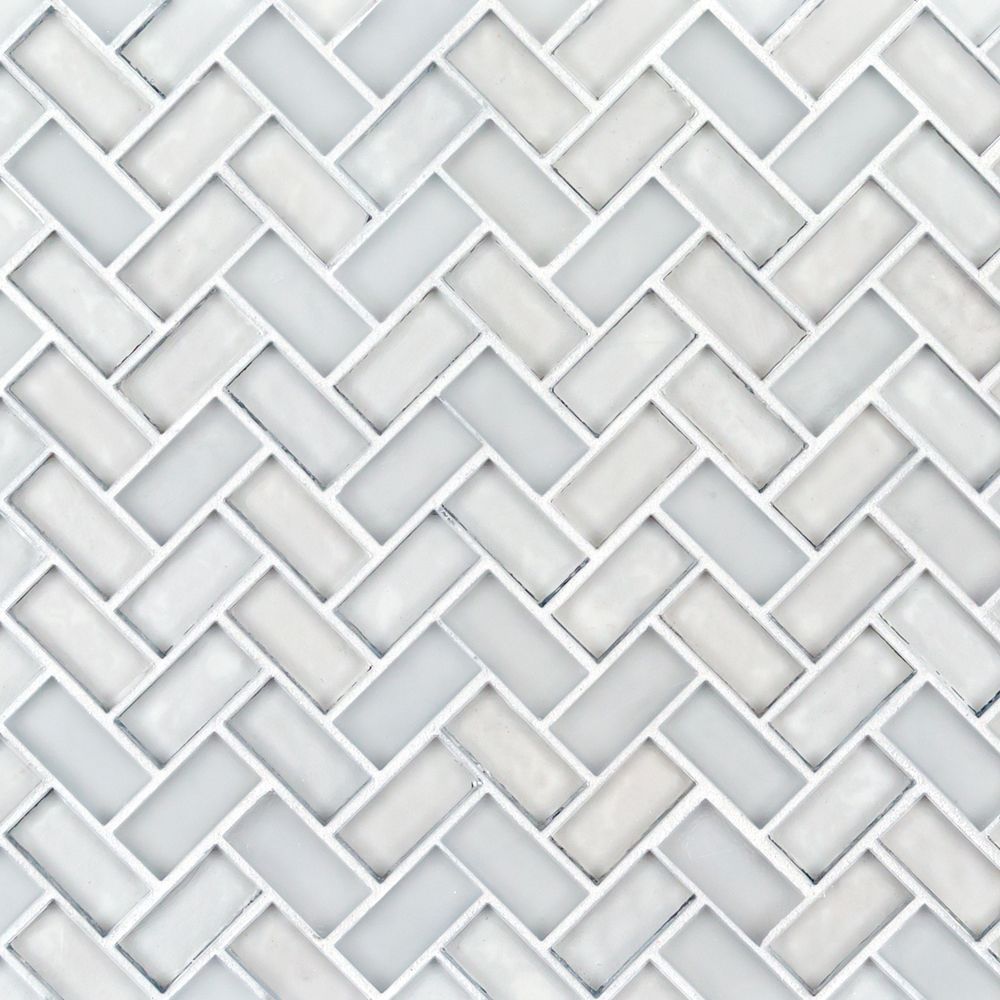 5/8" Herringbone Mosaic 10.625" x 11"