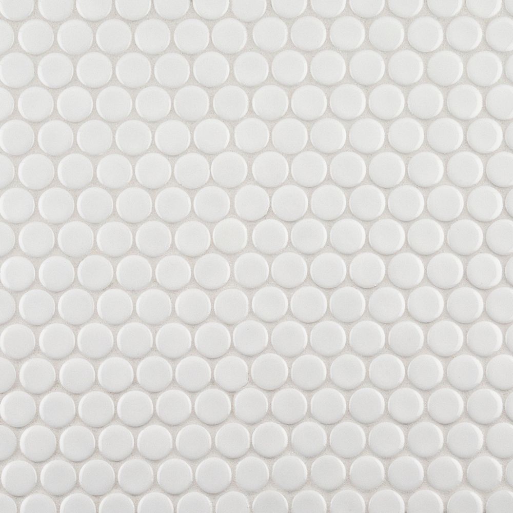 3/4" Penny Round Mosaic 11.375" x 12.25"